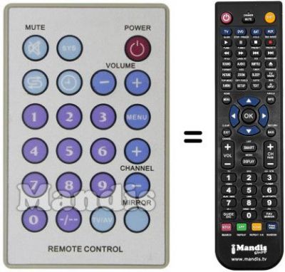 Replacement remote control REMCON275