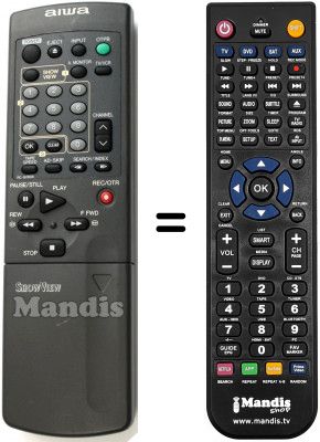 Replacement remote control Aiwa HV-FX7500