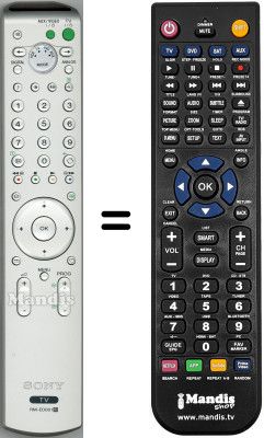 Replacement remote control Sony KDLV40A11E Replacement remote control Sony KDLV40A11E