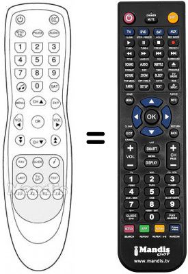 Replacement remote control TELEWIRE 3102F
