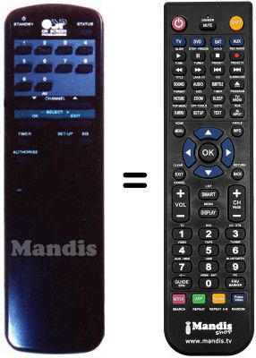 Replacement remote control Amstrad SRX501