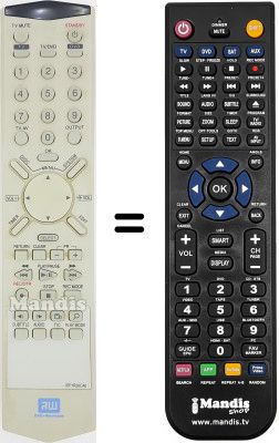 Replacement remote control Daewoo DQR1100D Replacement remote control Daewoo DQR1100D