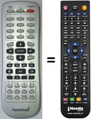 Replacement remote control Amstrad DX3000