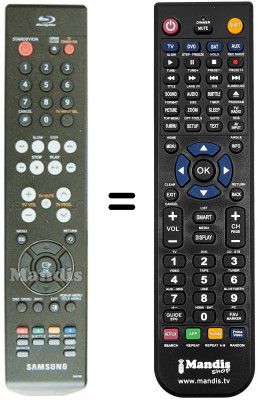 Replacement remote control Samsung BDP1400 Replacement remote control Samsung BDP1400