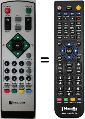 Replacement remote control Belson BST1005