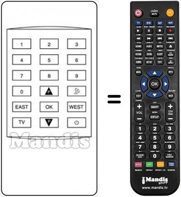 Replacement remote control RC300