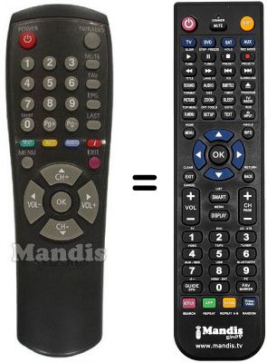 Replacement remote control Samsung DSR9500 Replacement remote control Samsung DSR9500