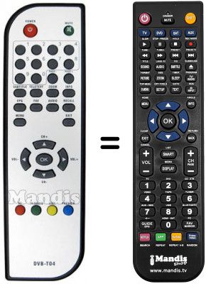 Replacement remote control Shinelco DTD160