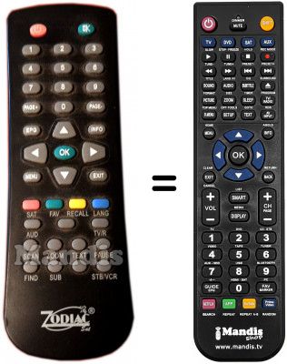 Replacement remote control Zodiac DZR6FTA