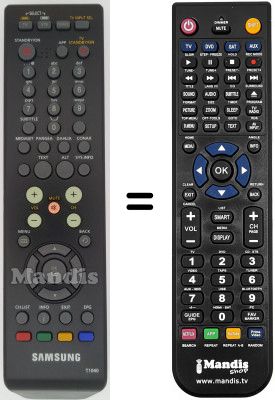 Replacement remote control Samsung SMT-T1040