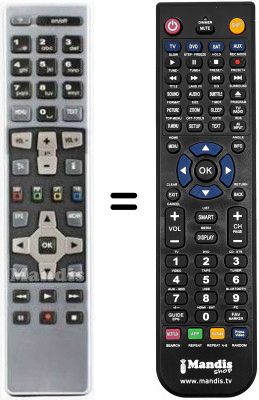 Replacement remote control RCU672