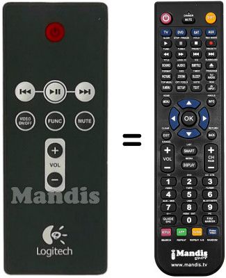 Replacement remote control LOG006