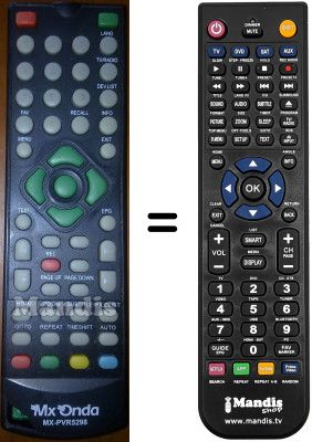 Replacement remote control MxOnda WJF8918