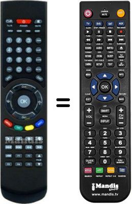 Replacement remote control HD-X405P