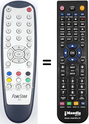 Replacement remote control Fonestar RDT710