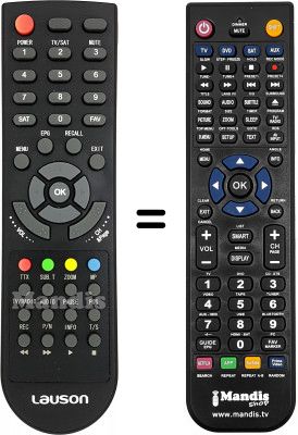 Replacement remote control Fonestar RDT850 HD