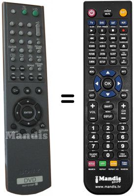 Replacement remote control RMT-D156P