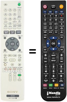 Replacement remote control Sony RDR-GX120