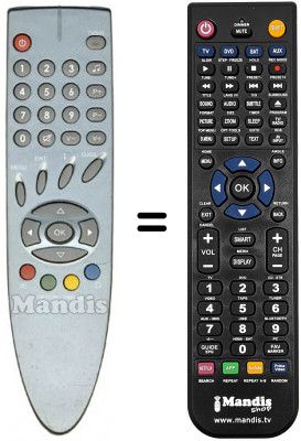 Replacement remote control VISIONIC VN3201