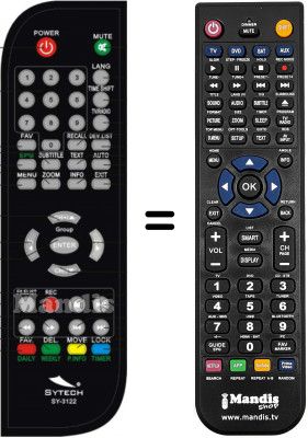 Replacement remote control SYTECH SY-3122