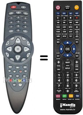 Replacement remote control VISIONIC VRN3342