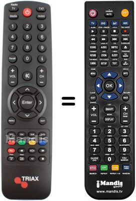 Replacement remote control TR112