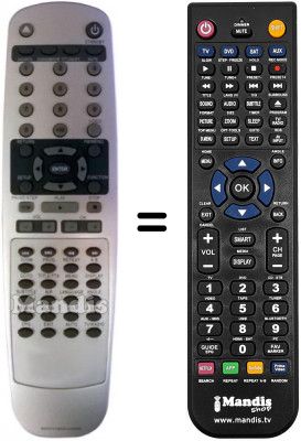Replacement remote control United MID 7500