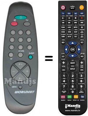 Replacement remote control WORLDSAT WS55