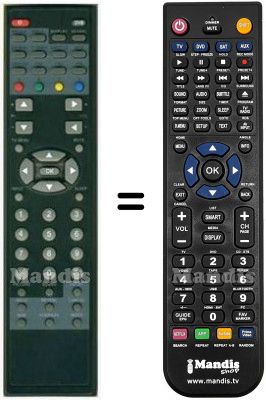 Replacement remote control HVS57638 Replacement remote control HVS57638