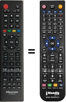 Replacement remote control Hisense HVS57473