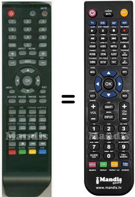 Replacement remote control HVS57631