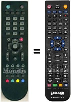 Replacement remote control HVS53309
