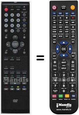 Replacement remote control Ferguson HVS57662