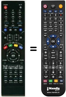 Replacement remote control Kenstar HVS57510