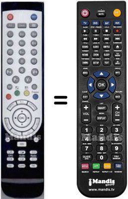 Replacement remote control Telefunken HVS57658