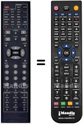 Replacement remote control HVS57603