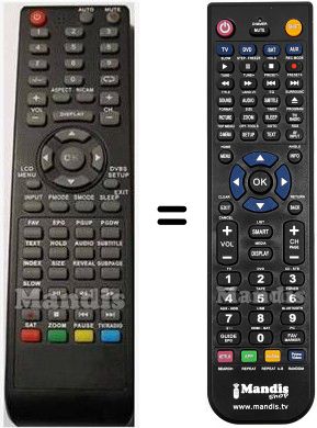 Replacement remote control HVS57696