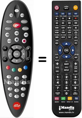 Replacement remote control WHV14754W