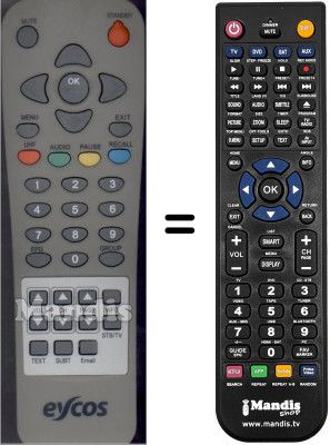 Replacement remote control WHV3132W