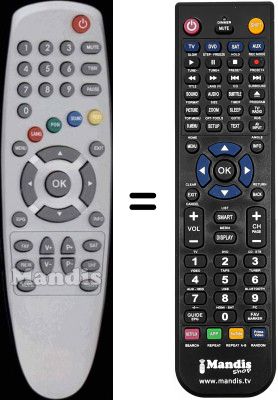 Replacement remote control WHV3112W