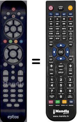 Replacement remote control WHV15186W