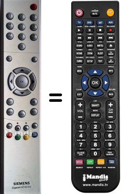 Replacement remote control Siemens WHV3925W