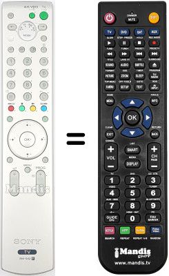 Replacement remote control HVS54975