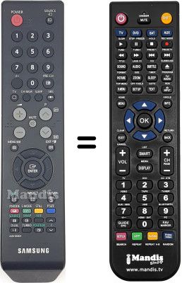 Replacement remote control Samsung HVS54876
