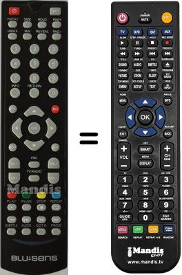 Replacement remote control Blusens HVS53075