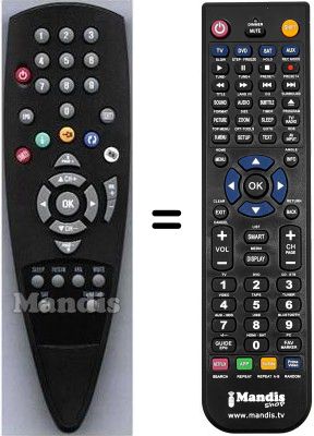Replacement remote control HVS53306