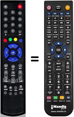 Replacement remote control HVS53541