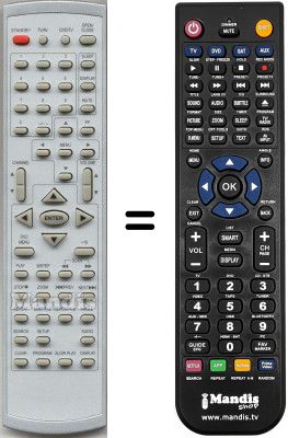 Replacement remote control HVS54203