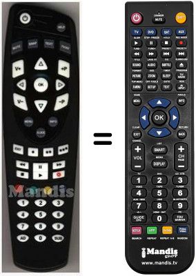 Replacement remote control HVS53477