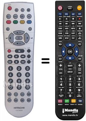 Replacement remote control Hitachi HVS54482